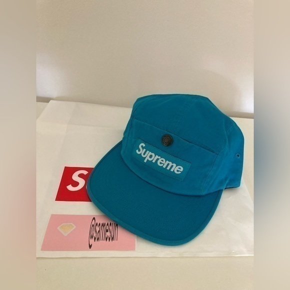 Supreme Other - Supreme snap button camp cap teal